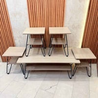 سيت طبلة ٤+١ • خشب HDF • رجل حديد صبغ حراري