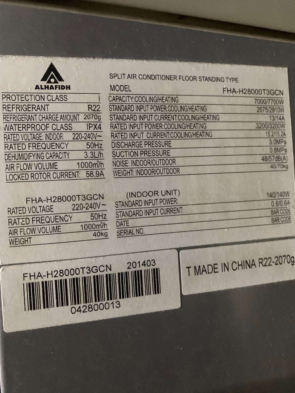 السلام عليكم سبلت طنين وثلث عامودي نوع الحافظ للبيع جهاز نضيف غاز ماته مقفول كمبريسر بلادي تدفه تبريد تاخذه عل فحص سعره 500 الف وبي مجال شي قليل مكاني بغداد ***********
