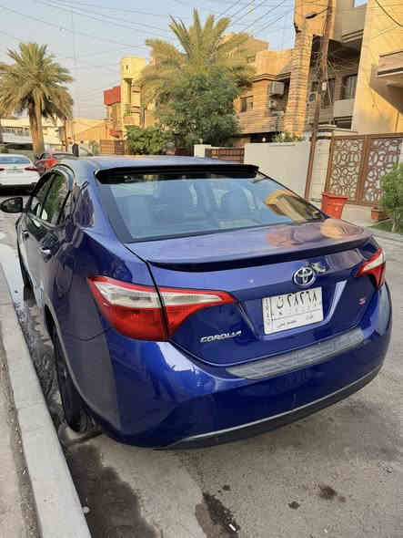 السلام عليكم

كورلا 2014 امريكي 
ماشية 131 ميل
فئة ال s فول
لون ازرك 
فتحة -تحكم ستيرت -شفتات -زنون -كشنات جلد ومخملي- سبورت+ ايكو 
رقمها بغداد وبأسمي تحويل ثاني يوم سنوية تخلص 2027 
حادثها جاملغ ايمن وشويه من البنيد بارد
وجاملغ خلفي ايضا بارد  
والكير بيه مشكله بسيطه اول تشغيله الصبح لازم 30 ثانيه يحمه
السياره صارلها 3 سنين يمي 

السعر 118 وبيها مجال
موبايل ***********
