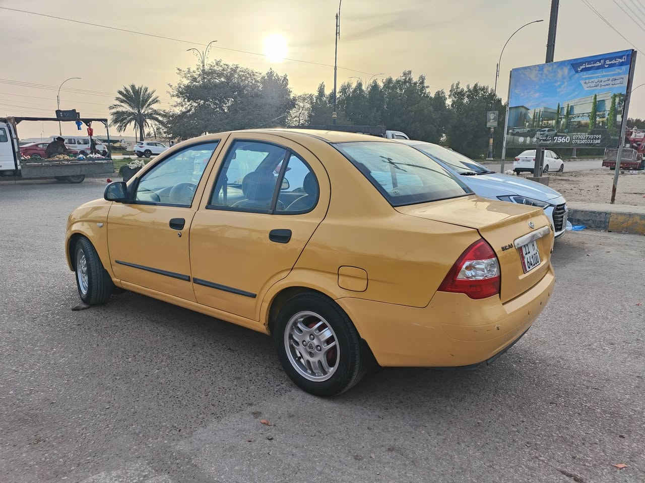 سلام عليكم
طيبة 2017 للبيع سنويه لنهاية ال29 
هيئة وغرامات مصفرة 
رقم بغداد انگليزي مكاني كربلاء 
مكفوله مكينه وكير وتبريد وتدفئه 
بيهه بس جاملغ بيه صبغ خلفي عكس السايق 
السعر 46 وبيهه مجال بسيط 
*********** بيه واتساب 
ملاحظة ابيع شرط المداور عقد مروري
