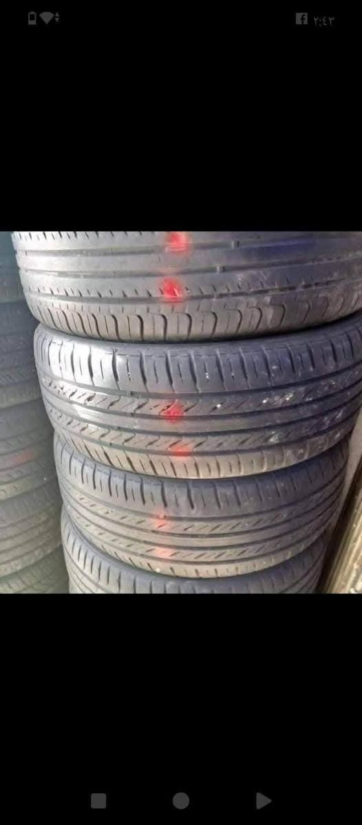 تتوفر تايرات جمله مستعمل نسبه نظافته 75% سعر الزوج 12 جمله فقط توصيل موجود جميع المحافظات مفحوص كامل بغداد حي العامل سبعه نيسان ***********
