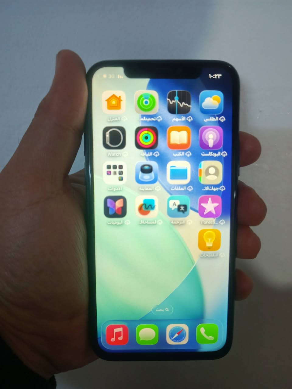 ايفوان11لبيع جهاز جديد ذاكره 256
مبدل شاشه اصليه ٣خيارات فيس ايدي واكف

وبطاريه 100 وشرط احسن نوعيه
بس كامراته الخلفيه تريد تنضيف

سيمكارت شغال وي فاي شغال كامراته فول دمعه تصويره

سعر ١٧٠ وبيه مجال ***********
