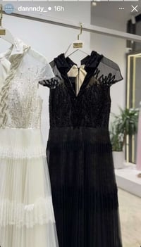 فستان أسود • مقاس ٤٢ • لبس ساعتين