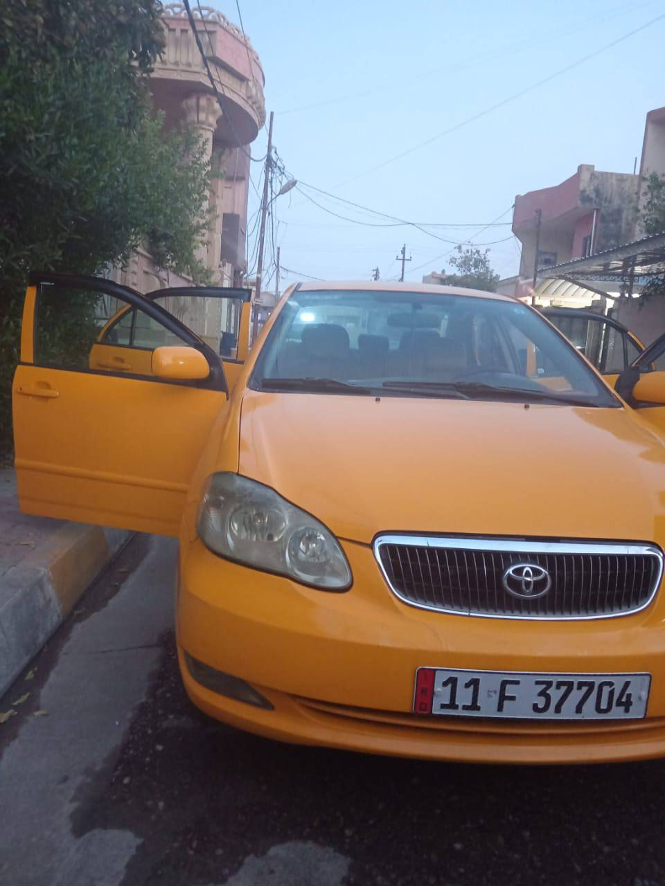 السلام عليكم 
كورلا نحلة 2007 تكسي رقم بغداد دولي جديد
مصفرة هيئة كير محرك كهربائيات كلها مكفولة 
السيارة ماناقصها شي 
السعر 80 بي مجال
***********
