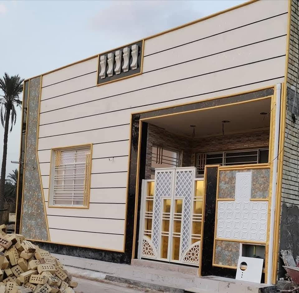 سلام عليكم شغل ديكورات خارجيه فوم بشته لبخ طلس صبغ ***********
