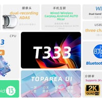 Toparea T333 • أندرويد 13 • ADAS ثنائي