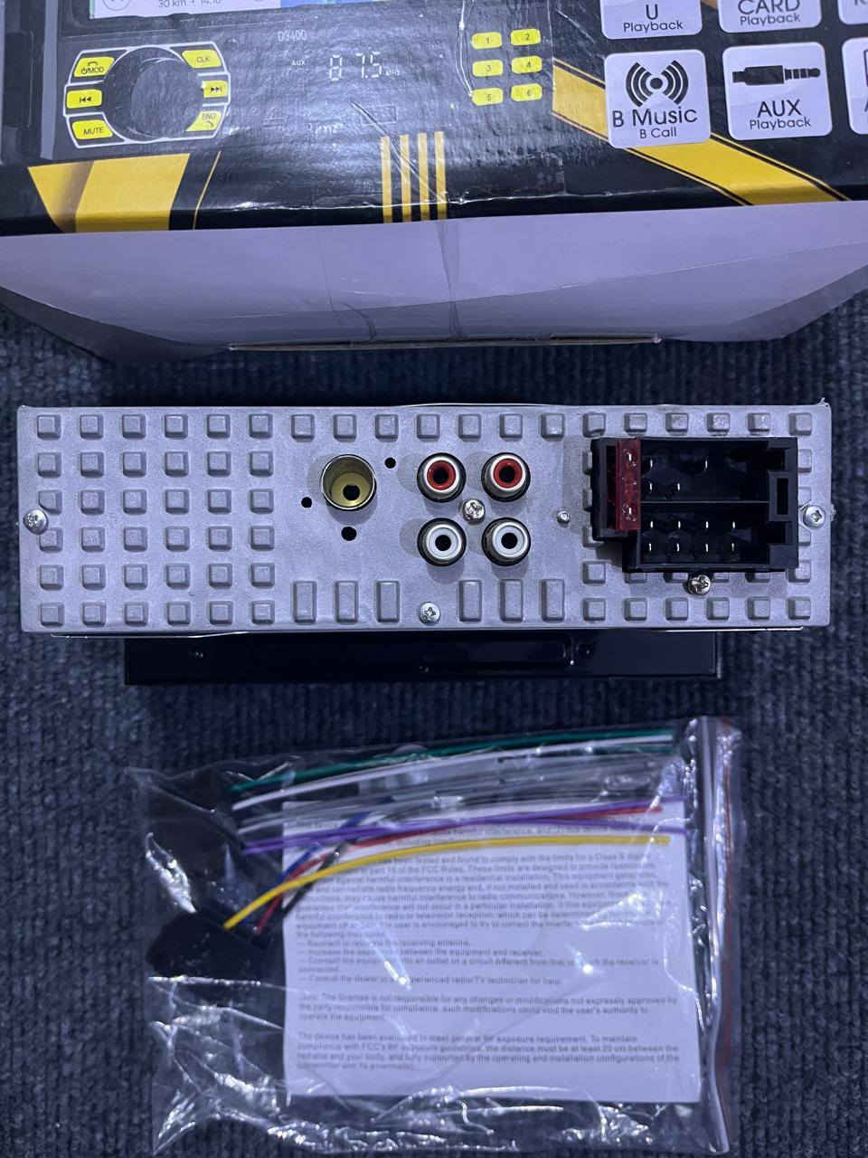 MP3 Car Player: مشغل MP3 للسيارة
D3400: الطراز D3400

phone holder: حامل هاتف

Phone Find a car: البحث عن السيارة عبر الهاتف

U Playback: تشغيل من ذاكرة USB

CARD Playback: تشغيل من بطاقة الذاكرة

AUX Playback: تشغيل عبر مدخل AUX

Miswire protection: حماية من خطأ التوصيل

TYPE-C Charging: شحن نوع C

7 colors Button light: إضاءة أزرار بـ 7 ألوان

RADIO FM: راديو FM

B Music & Call: موسيقى ومكالمات بلوتوث

AUDIO Recording: تسجيل صوتي

One Key voice assistant: مساعد صوتي بزر واحد


**إذا كنت صاحب هذا الإعلان وتريد حذفه لأي سبب، رجاءا أرسل رسالة إلى الدعم الفني**