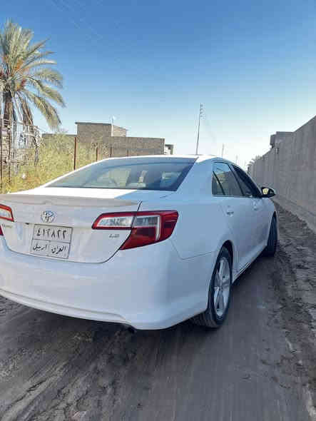 موديل 2014(كامري)
سياره كلين  بدون حادث 
سياره فول موصفات 
فتحه 
بنوراما (كامره خلفيه) 
تحكمات بل ستيرن 
كشنات كهربائي 
تبريد قطعه وحده 
سياره نضيفه متصرف عليها كلشي 
سياره رقمها اربيل سياره راعيها بغداد  
ومعروفه تفاصيلها  شراي اتصل. 
***********
٧٠٨٦٧٣٤٨٥٠٩ 
للستفسار موجوده سياره بغداد وطارميه
