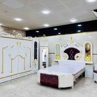 غرف نجارة عراقية • ٨ قطع • سرير 200×160