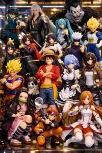 متوفر جملة مجسمات انمي و غير انمي واتساب 07721494276