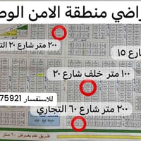 قطع اراضي منطقة الامن الوطني للاستفسار 07705475921