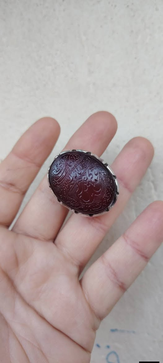 عقيق يماني كرز الكرز نخب اول صياغه يدويه ثقيله جدا جدا مخطوط حرز سيد علي القاضي
قطعه خشنه وثقيله بالعافيه إلي تصير من نصيبه
السعر خاص


**إذا كنت صاحب هذا الإعلان وتريد حذفه لأي سبب، رجاءا أرسل رسالة إلى الدعم الفني**