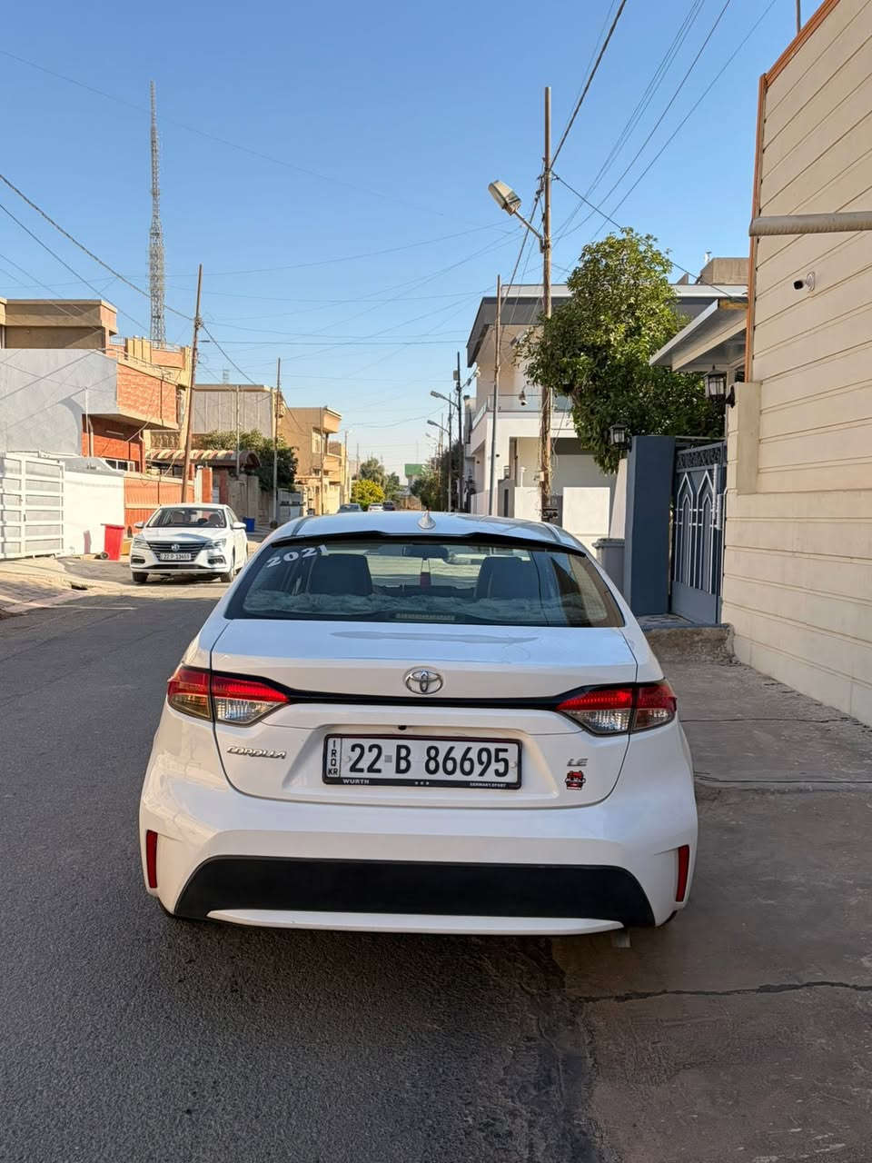 سلام عليكم
للبيع كورلا 2021 وارد امريكي حادثه جاملغ خلفي وباب خلفي جهه سايق بجم كبس 
سياره بيهه بارد باماكن هم سونار موجود
مكان كركوك سعر 148$
***********
