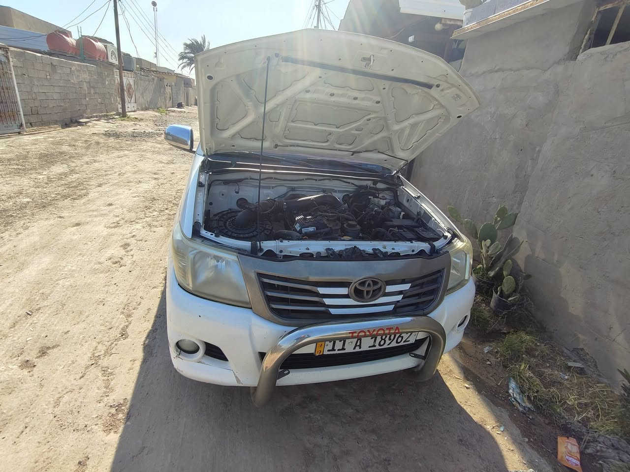 السلام عليكم ورحمة الله وبركاته مدير الكروب المحترم بيكب هايلوكس موديل 2014مكفوله كير عادي المكان واسط صويره ناحيه الحفريه غرب البنزين خانه الحفربه السعر خاص رقم صاحب السياره ***********؟؟.انا مكلف بل نشر
