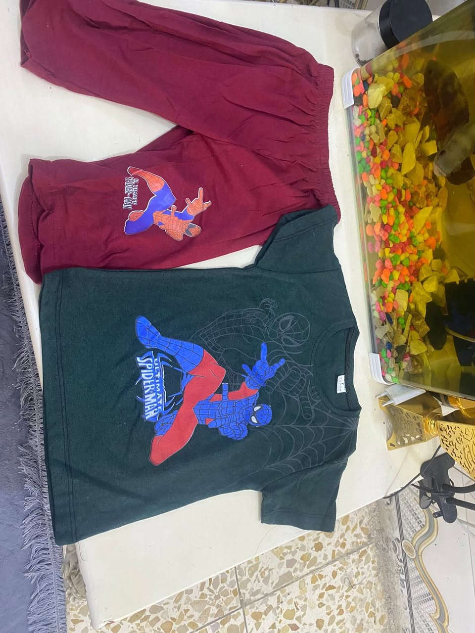 السلام عليكم متوفر عندي تراكات وملابس عيد قميص وشورت وقميص وبنطرون اكو قطعتين واكو ٣ قطع ومتوفر بدلات هم   
 
التراكات ١٥٠ قطعة ب٣٠٠ وبيهن مجال 
وملابس الطلعة ٥٠ ب١٧٥ وبي مجال 
والبدلات ١١ ب٨٥ جملة فقطط


**إذا كنت صاحب هذا الإعلان وتريد حذفه لأي سبب، رجاءا أرسل رسالة إلى الدعم الفني**