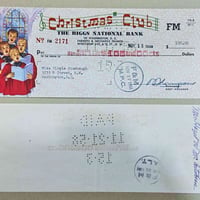 شيك قديم • بنك ريغز • ١٩٥٠