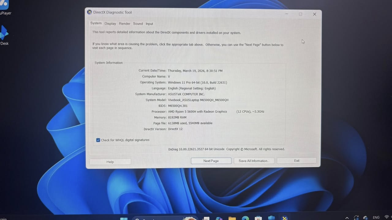 لابتوب ASUS للبيع
يفيد للاستخدام الهندسي او المونتاج + الالعاب الي مو كلش ثكيلة
المواصفات كما موضع بالصور
الكارت GTX 1650
معالج AMD Ryzen 5 5600H
رامات 8g
هارد ssd 512
لابتوب بحالة الوكالة نظيف بنسبة 100% استعمال قليل
الكارتونة مالته الاصلية موجودة + شاحنتة الاصلية
سعره 650 مكاني بغداد حي العامل
*********** تواصل
