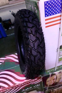 تاير جديد بمقاس 3.50x8 مناسب للدراجات النارية أو العربات الصغيرة. جودة...