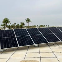 تم بحمد الله تنصيب منظومات طاقه شمسيه من شركة قوة الشمس بإدارة بهاء ال...