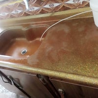 كاونتر كامل مع السنك مرمر شغل درجه اولى تسگام شغل سيد حيدر صالح العواد...