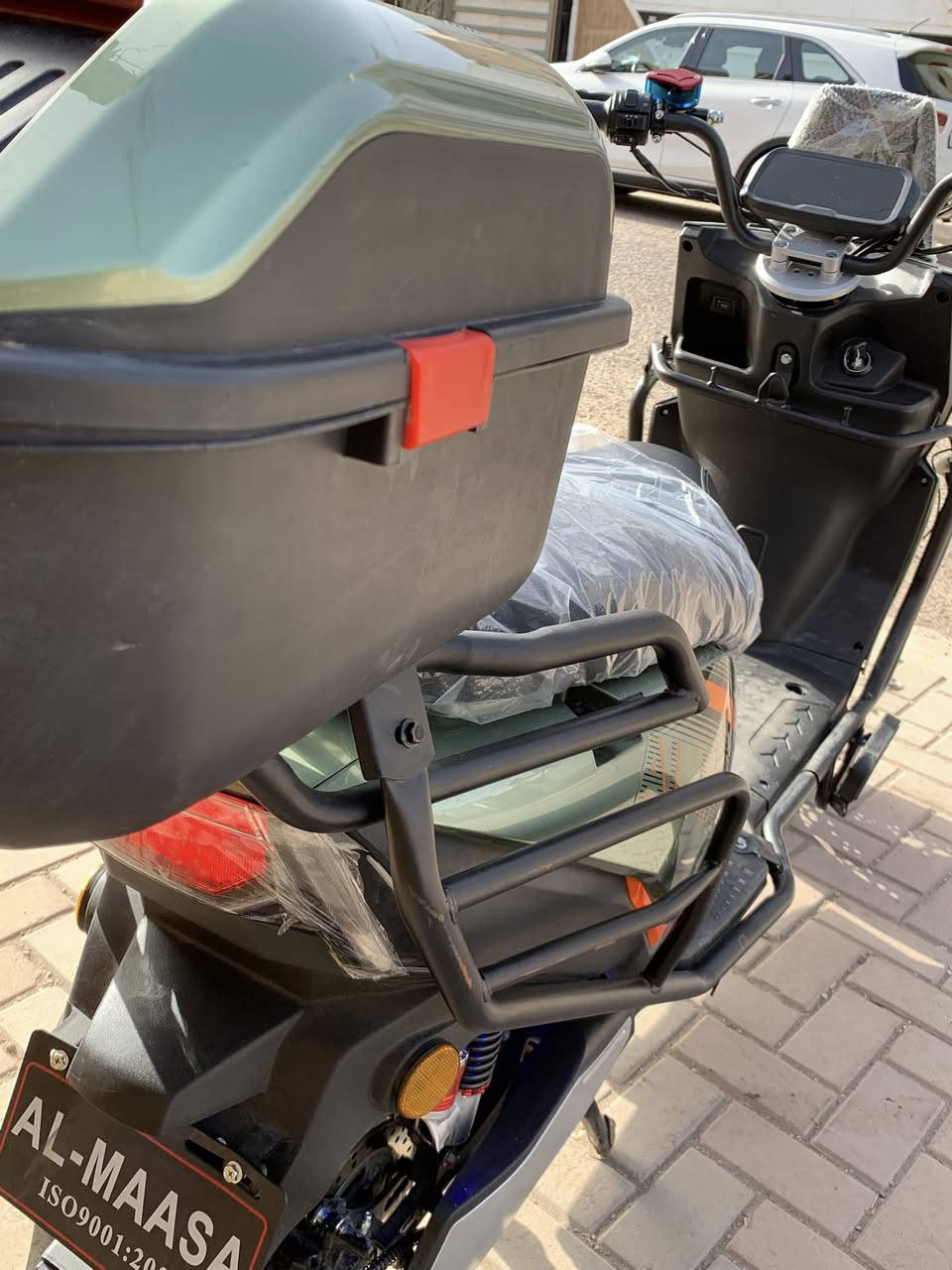 السلام عليكم ماطور شحن للبيع نوع ماسه أربع سرع سرعته 99 ماطور جديد مستعمل شهر فقط شخط مابي 6 بطاريات كبار وين متريد افحص موديل 26 بعده ماطور جديد نضام بك رجوع إلى خلف دبل إشاره زنون عالي ناصي وياه سويج بصمه كارت سعر650بي مجال عنوان رمادي تأميم اتصال***********
