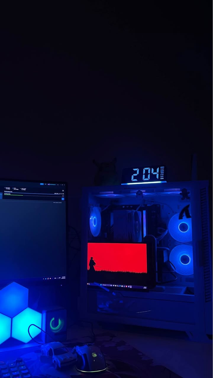 Gpu: rtx 4060 3 fan gagibyte
Cpu: i5 12400f
Motherbord :b760 gigabyte ddr5 
Ram: 16g ddr5. Xpg rgb 6400 
Pw:650 w
Ssd:M.2 1t
Hdd: 512 
Moniter: avetron 2k 180hz curve 27’inch 
Case :msi 100r white 10 fan
التجميعه كلها بيضه عده الكرت و المذربورد
مكاني موصل واكو توصيل و جميع الكراتين موجوده السعر مع الشاشه ١٤٠٠ بدون شاشه ١٢٥٠ و بيها مجال موصل, نينوى


**إذا كنت صاحب هذا الإعلان وتريد حذفه لأي سبب، رجاءا أرسل رسالة إلى الدعم الفني**