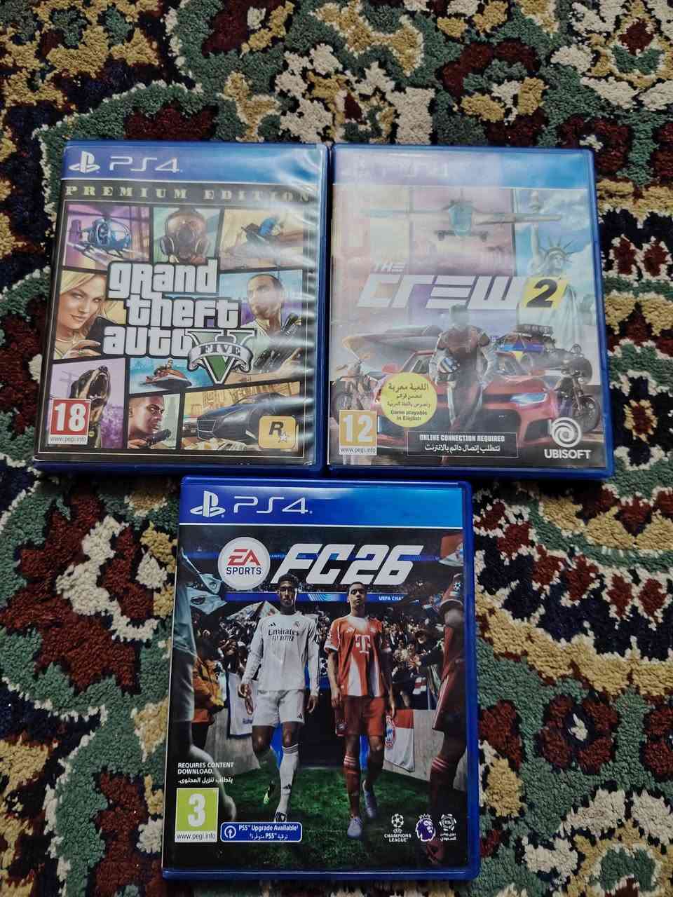 بلي فور فات للبيع
ويا اربع يدات جدد
ويا اقرص
1 فيفا 26 عربيه
2 ذه كرو 2 عربيه
3 جراند 5
ويا يوبي اس 850 فولت بيها مشكله الدكمه الخلفيه بس ما مئثره شغال صارلي سبوع من بدلتلا بطاريات كدامكم كلشي موضح نضيف حيل الجهاز ويا حساب شغال َكفول على كفالتي شرط السعر 300 قفل التواصل *********** بي واتساب الشراري يراسلني
