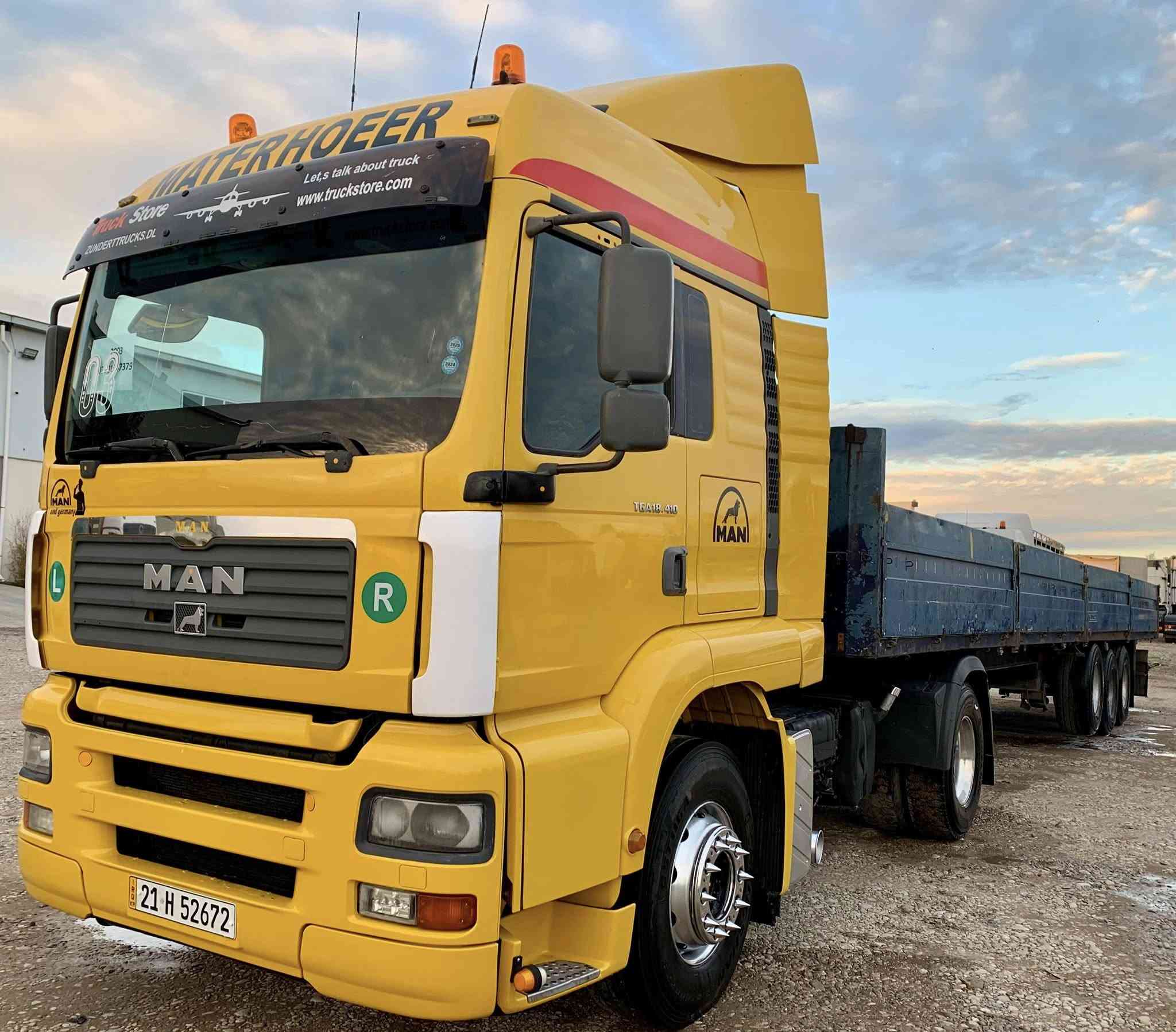 مان مؤديل 2003 حجم 410گيرو محرك بشرط لاصرف لابخار
گيرعادي سلاجة عربانه مربوط نوع عربانه شمتز سحال بلادي 
سنه ويه جديد 2030 رقم انگليزي بشرط تحويل سياره جاهز لل شغل مكفولة /عنوان سياره كلارحي صناعي
***********
