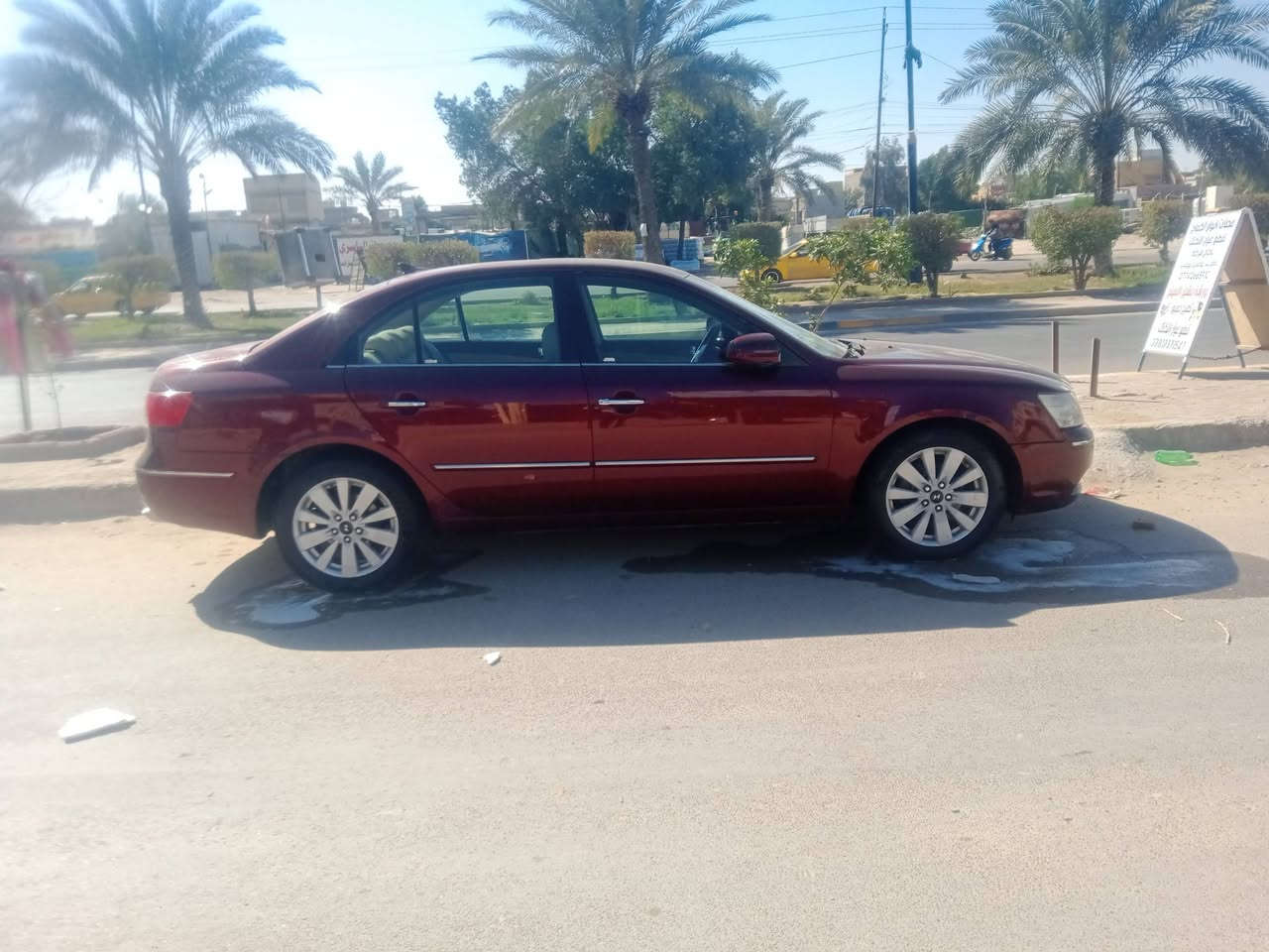 السلام عليكم سوناتا 2009 امريكي بيهه جاملق بارد امامي السيارة جاهزة من كل النواحي فول  مواصفات مكان السيارة بغداد الشعلة ***********
