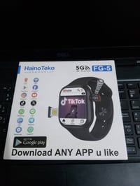 ساعة الكترونية حديثة للبيع تدعم الاتصال ويوجد فيها فتحة شريحه وتدعم وج...