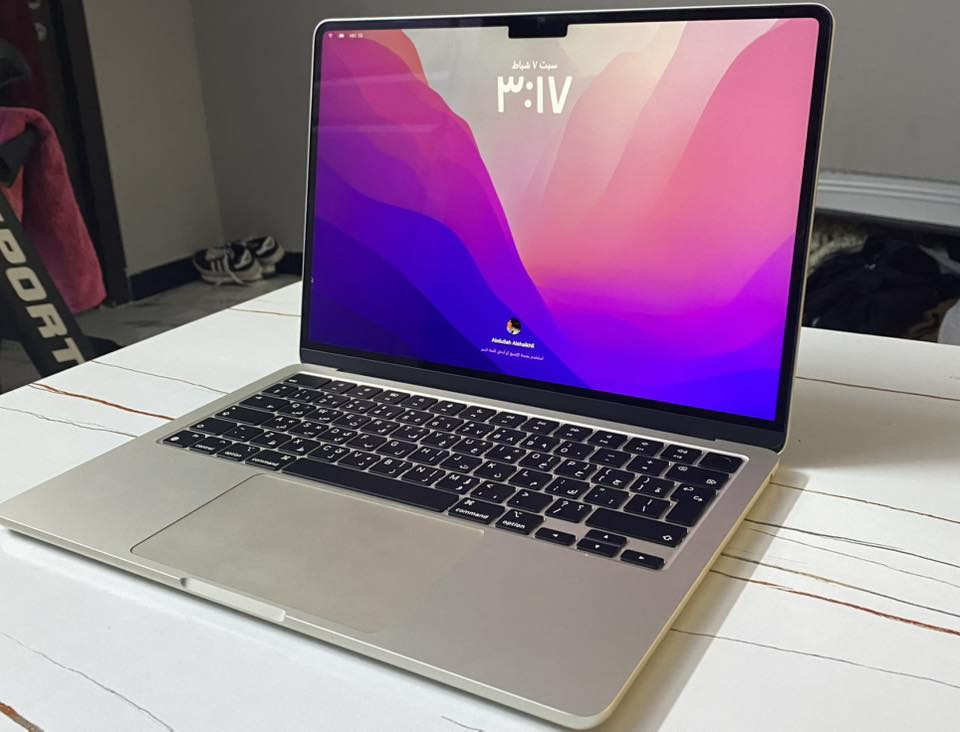 ماك بوك m2 رام 16
• المعالج: M2
16GB : (RAM) الذاكرة •
256GB (SSD) الهارد •
• الضمان : لحد شهر 2026 10
• صحة البطارية: %100
• عدد دورات الشحن: 20 دورة فقط
• النظافة: 99% (استخدام 4 أشهر)
بيها طخه كلش بسيطه حتى ما تبين
• الملحقات: الكارتون والشاحنة الأصلية
موجودة
السعر مليون 
***********
