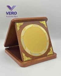 ✨ درع تكريم مميز – خشب ✨ من فيرو لتجارة المواد المكتبية  🔹 واجهة معدني...