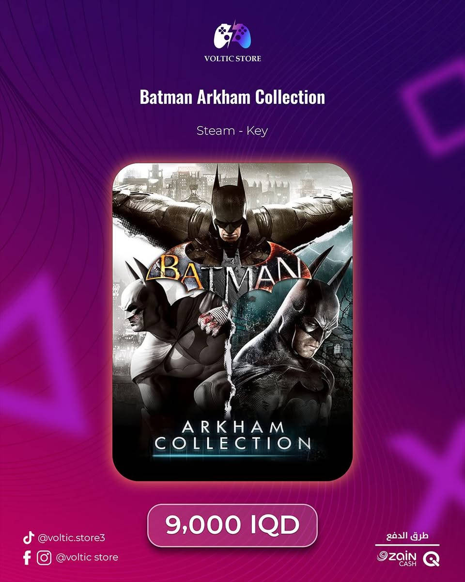 أقوى عروض الـ PC بدأت في Voltic Store! 🔥🎮
​شبابنا الطيبة، جبنالكم عروض خيالية على منصة Ste*am لأقوى الألعاب.
​🕹️  اللعبات عبارة عن كود تفعله بحسابك الشخصي بـ Ste*am.
​✅ اللعبة تنزل بمكتبتك بشكل رسمي ودائمي 100%.
​⏳  العروض مستمرة وحصرية لغاية يوم 20/3/2026.. لا تفوتكم الفرصة!
ملاحظة: الاسعار ممكن يصير بيها اختلاف بسيط حسب وقت الطلب
​طرق الدفع المتوفرة:
​💳 ماستر كارد الرافدين.
​💸 زين كاش (Zain Cash).
​شلون تطلب؟
راسلونا الآن على الصفحة وتدللون، نجاوبكم بأسرع وقت. 😉📩
#العاب | #pc | #العراق | #ترفيه #متجر_فولتك | #Volticstore# |  | #بغداد | #متجر_الكتروني


**إذا كنت صاحب هذا الإعلان وتريد حذفه لأي سبب، رجاءا أرسل رسالة إلى الدعم الفني**