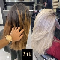 صالون سيف مراد • معالج بالبروتين • سحب لون وصبغ