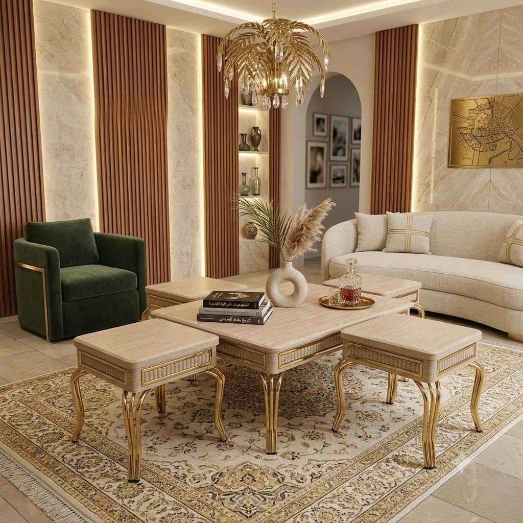 سيت طبلات خشب مودرن موديلات جديده في تصميم عصري وأنيق لاصحاب الذوق الرفيع والتميز 👌✨ 
لارجل حديد قوية طلاء ذهبي ✨ ثابت 💯💯

طبله وسطية مع4،👌
منشأ تركي 😍🇹🇷 

للحجز والاستفسار يمكنك مراسلتنا على الصفحه الرئيسيه 
وايضا يمكنك لاتصال واتساب او تصال هاتفي 📞📞
رقم الهاتف ***********

توجد خدمه توصيل كافه محافظات العراق 🚛🚛🚛🚛
