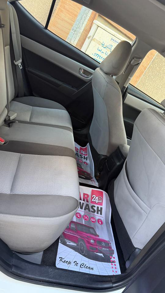 كورلا 2017 le
ماشيه 90 الف ميل 
سياره كلش جديده 
حداديه كلها جديده 
داخل جديد اي نقص مابي 
سياره جاهزه من كل نواحي اي نقص مابيها 
سياره باسمي تحويل ثاني يوم
السعر 119 $ بيها مجال كلش بسيط 

***********
