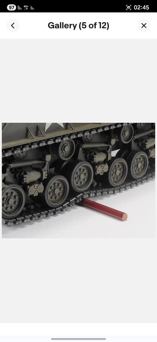 سلام عليكم دبابه حجم جبير حيل حديد كامل متحرك بيها دخان اعلي سعر ابيع سعره بل موقع فوك مليون
نوع المنتج: مجسم دبابة بلاستيكي (Model Kit) بمقياس 1/35.
التفاصيل: نموذج تفصيلي لدبابة قتال أمريكية من الحرب العالمية الثانية، تم تصميمها للاشتباك مع دروع العدو وتدميرها. 
المميزات: تتميز الدبابة الأصلية بدروع قوية وقوة نارية عالية بفضل مدفعها. 
التاريخ: من أشهر الدبابات المتوسطة التي خدمت في الحرب العالمية الثانية.  وزنها فوك ١٣ كيلو


**إذا كنت صاحب هذا الإعلان وتريد حذفه لأي سبب، رجاءا أرسل رسالة إلى الدعم الفني**