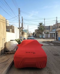 غطاء شمس • قماش ليكرا • لون أحمر