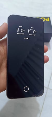 بوكو f7 256 كامل ملحقات شاحنه اصليه 90w مال كارتون وكفر ماكسيف وكارتون...