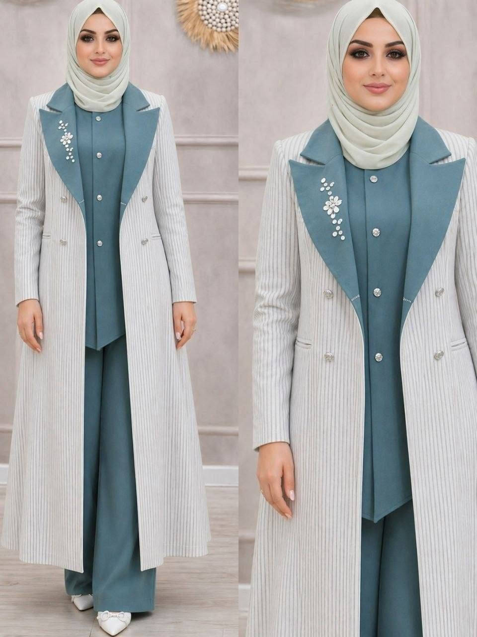 “✨ وصل الموديل
طقم أنيق مكون من 3 قطع بتصميم راقٍ يناسب كل الإطلالات! ✨
▪️ طول السترة: 130 سم
▪️ طول البنطلون: 100 سمم▪️ قماش دابل إيطالي▪️ متوفرالقياسات 40_42_44_46_48_50_52


**إذا كنت صاحب هذا الإعلان وتريد حذفه لأي سبب، رجاءا أرسل رسالة إلى الدعم الفني**