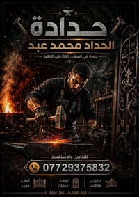 حداد متنقل • أبواب شبابيك • بغداد
