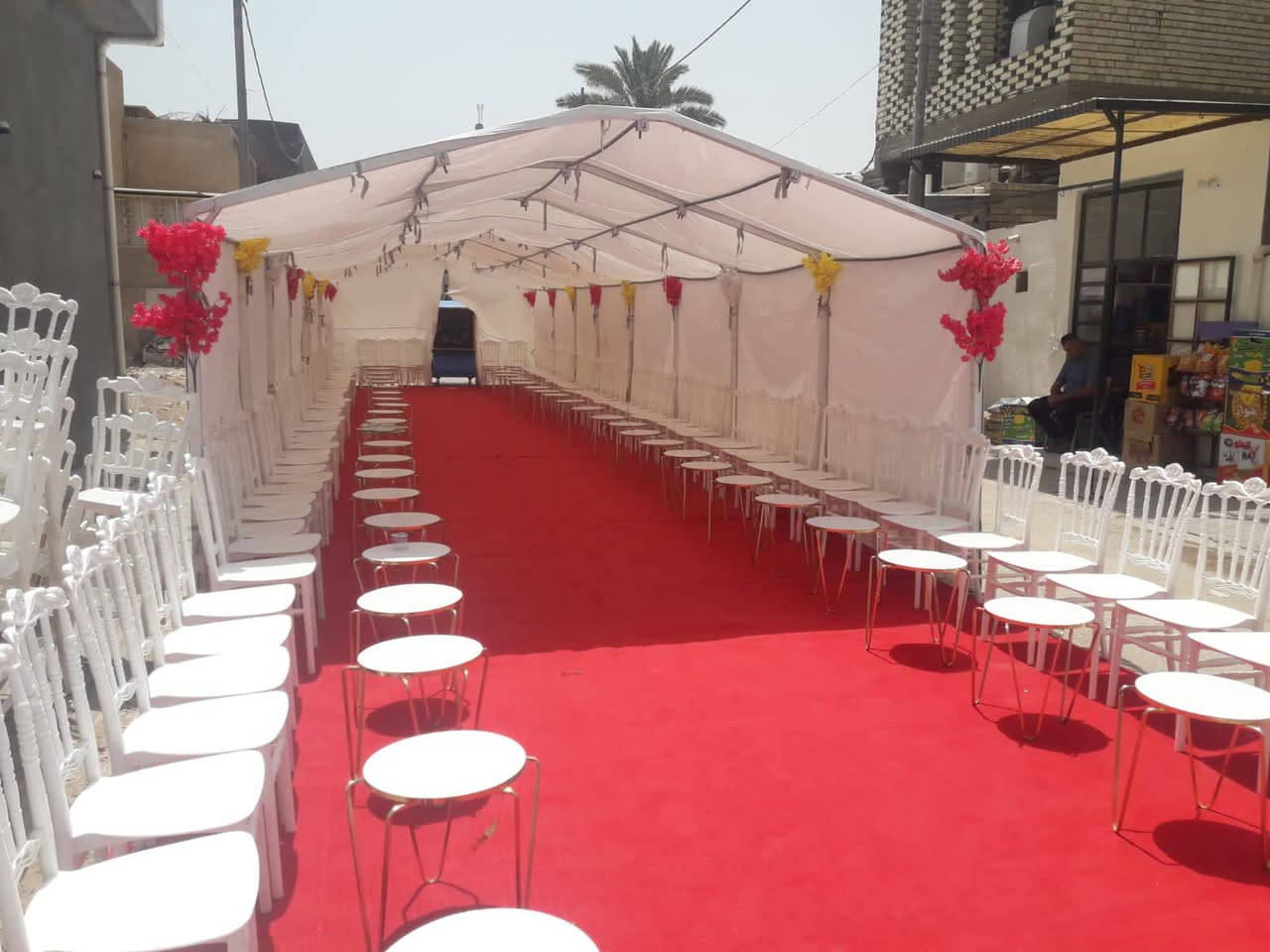 سلام عليكم 
متوفر ايجار چوادر المناسبات والكراسي والطبلات الملكي 

والمكبرات الصوتيه وجميع

 تجهيزات المناسبات الكبيرة والصغيرة 

العنوان /النجف الاشرف مكتب الرشيد مقابل سوق المسقف
 
                مــكــتــب  قــاســـم الــشــمــري

                    //يوجد توصيل داخل النجف //
  

للاستفسار ***********
               ***********
    
  
                        /////اسعار تنافسية /////
