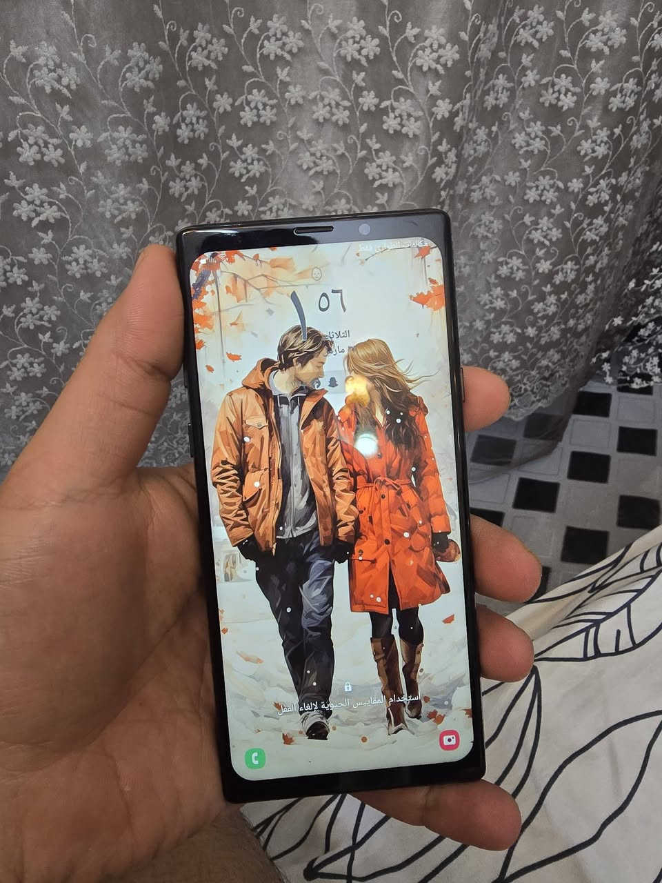 نوت ٩ البيع جهاز كلشي مابي بس مدل شاشه عدله فقط سعر ١٥٠ وبي مجال عنوان بغداد العبيدي ***********
