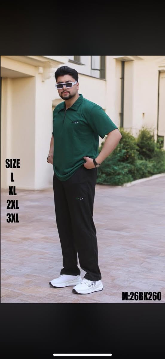✨ تراك رجالي صيفي خامة مريحة وأنيقة
ستايل عملي للطلعات والكاجوال 👌

🔹 متوفر بالمقاسات:
L-XL-2XL-3XL
العنوان: مجمع دبي العائلي (١)
خانقين / شارع المصرف 
داخل السرداب


**إذا كنت صاحب هذا الإعلان وتريد حذفه لأي سبب، رجاءا أرسل رسالة إلى الدعم الفني**