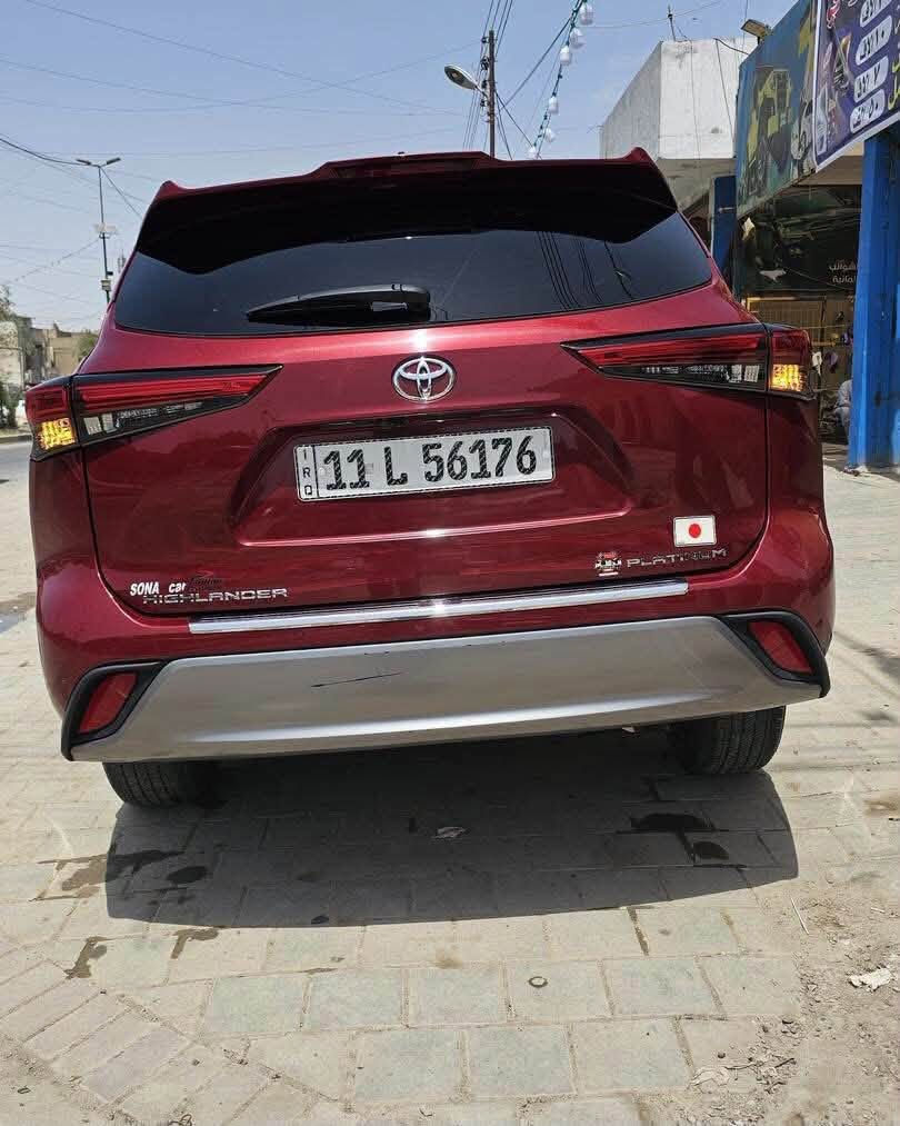 تم عرض الوصول الجديد هايلاندر بلاتينيوم  
 VIP موديل

موقع السيارة بغداد
نوع السيارة: هايلاندر 
المسافة المقطوعة: 30.000 ميل 
حجم محرك 2.4
بانزين 
مواصفات: بلاتينيوم فول للأخير VIP 🔥
 فتحة سقف بانوراما 
بصمة تشغيل وابواب
كشنات جلد وخزن وتدفئة وتبريد
كشنات خلفيه تدفئة 
بريك كهربائي اوتو ستوب 
وضعيات قيادة درايف مود سبورت .نورمال .ايكو 
Snow ثلج  ستائر خلفية
صندوك كهربائي + جلاق
بلاجيكتور 
رادار نقطة عمياء 
رادار خروج عن المسار 
رادار مانع تصادم امامي 
لايت زينون  داتشو 
مقاعد صف صالث 
ايشاير مري  شاحن وايرلس 
دشبول والأبواب مطعم بالفورميك 
شاشة كبيرة 
كاميرا 360  . 5 كاميرات 
سستم سماعات JBL
حساسات اماميه خلفيه 

ملاحظات: حادث السيارة مبدل بنيد ومصبوغ
 وكذلك خشم الجاملغ دعامية نفس اللون 
وكذلك الايرباك راجع سستم بلادي 
سعرها مناسب جدا 

للأستفسار رقم هاتف
***********
***********
