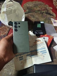 s23 الترا 256 GB  غراضه كامله  سعره 550 صارلي 4 اشهر من اخذته  0775238...