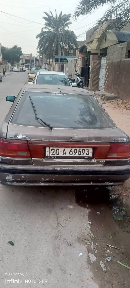 سلام عليكم للبيع مازدة 626
سيارة خير من الله رقم ديالى باسمي تحويل ثاني يوم سيارة تخم تاير باتري صدر كلة مضبوط السعر ٢٨ مكاني بغداد حي جميلة اي ستفسار  ***********
