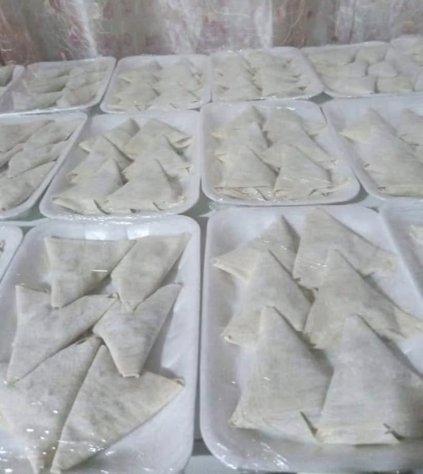 السلام عليكم يوجد لدينا انواع الكبب والمعجنات

باللحم العراقي الخاص والدجاج الذبح 

عرض الخاص 

كباب دجاج 40قطعه ب10000

كباب لحم 40قطعه ب10000

همبركر لحم 40قطعه ب10000

همبركر دجاج 40قطعه ب10000

سمبوسه لحم 40قطعه ب10000

سمبوسه دجاج 40قطعه ب10000

سمبوسه جبن 40قطعه ب10000

كبة تمن لحم 40قطعه ب10000

كبة تمن دجاج40قطعه ب10000

كبة برغل سلق 30قطعه ب10000

كبة برغل قلي 40قطعه ب10000

كبة بطاطا باللحم 40 قطعه ب10000

كبة بطاطا بالدجاج 40قطعه ب10000

بورك جبن 40قطعه ب10000

بورك دجاج 40قطعه ب10000

بورك لحم40قطعه ب10000

ميني بيتزا 20قطعه ب10000

لحم بعجين باللحم 20قطعه ب10000

لحم بعجين بالدجاج 20قطعه ب10000

لحم بعجين بالجبن 20قطعه ب10000

كليجه كيلو ب7000

كيك القطعه ب4000

العنوان بابل البكرلي الرابعه خط النفط 

مستعدون لتجهيز المحال التجاريه والمناسبات بعروض انسب ❤️


**إذا كنت صاحب هذا الإعلان وتريد حذفه لأي سبب، رجاءا أرسل رسالة إلى الدعم الفني**