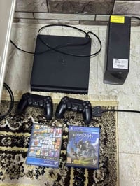 بلايستيشن 4 سليم • ذاكره 512 • اقراص هورايزن+جي تي اي5