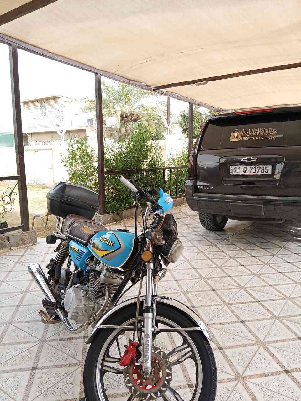 دراجه سونك للبيع حجم المحرك 150s دراجه خير من الله ومحركها مكفول ا للتواصل فقط واتساب***********المكان الحسينيه مال راشديه
